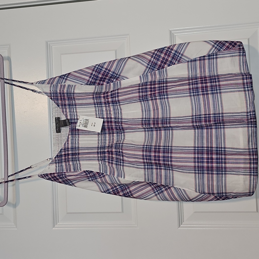 A Pea In The Pod - Purple and White Checkered Camisole